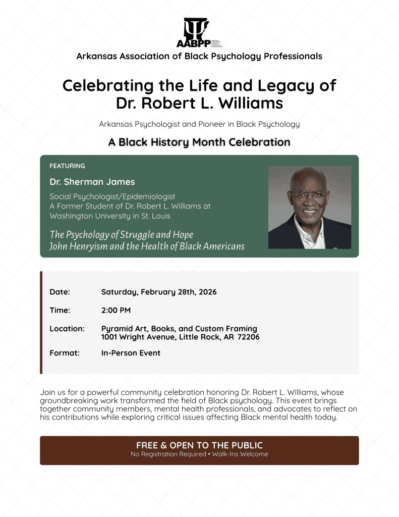 Celebrating the Life and Legacy of Dr. Robert L. Williams Thumbnail